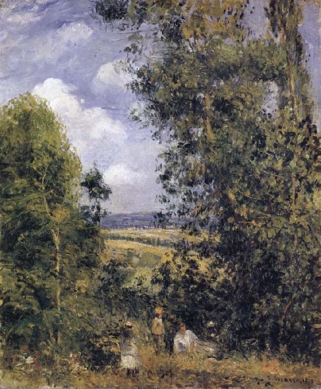Camille Pissarro Resting beneath the trees,Pontoise Sweden oil painting art